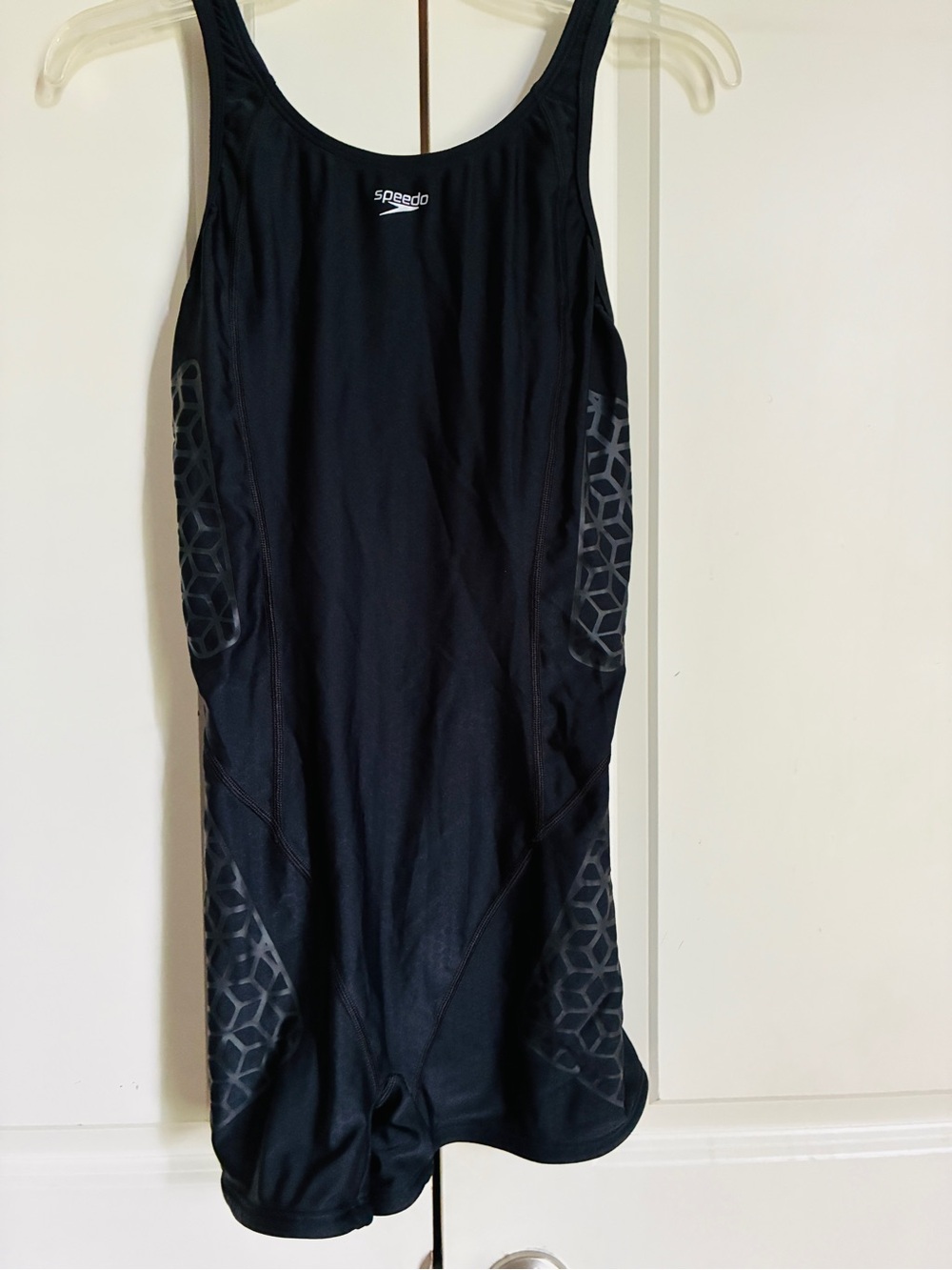 Speedo Black One-Piece Performance Racing Swimsuit, women’s size 12, NWOT